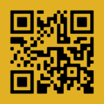 QR code on a yellow background